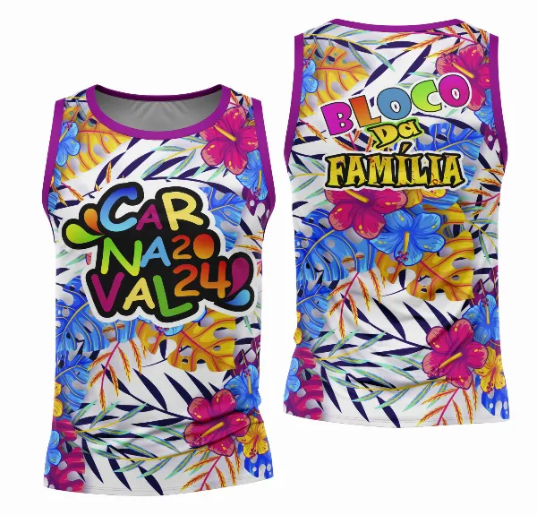 Arte Camisa Bloco Abadá Sublimação Carnaval 2026 - Modelo 56
