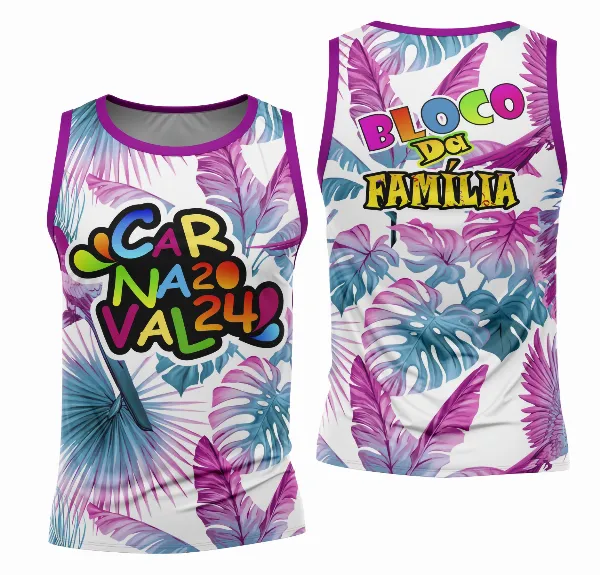 Arte Camisa Bloco Abadá Sublimação Carnaval 2026 - Modelo 57