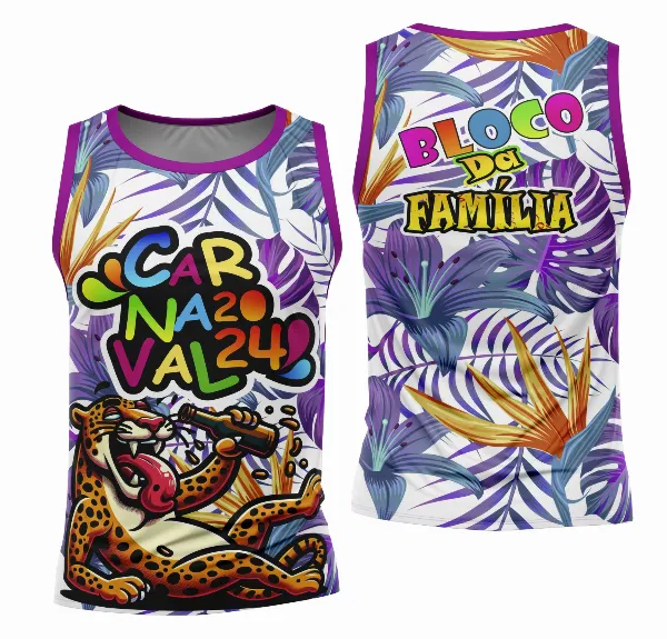 Arte Camisa Bloco Abadá Sublimação Carnaval 2026 - Modelo 69