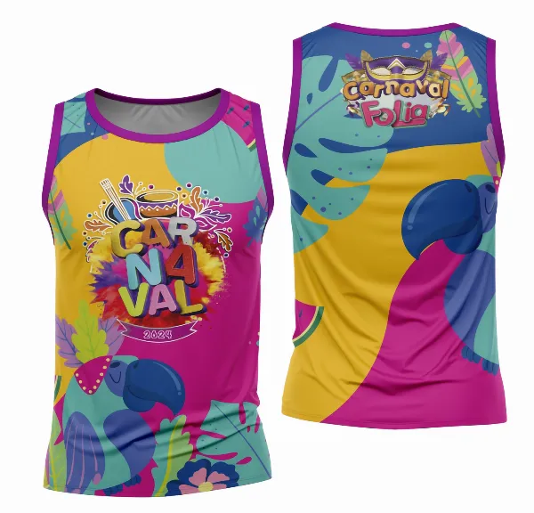 Arte Camisa Bloco Abadá Sublimação Carnaval 2026 - Modelo 80