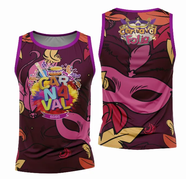 Arte Camisa Bloco Abadá Sublimação Carnaval 2026 - Modelo 82