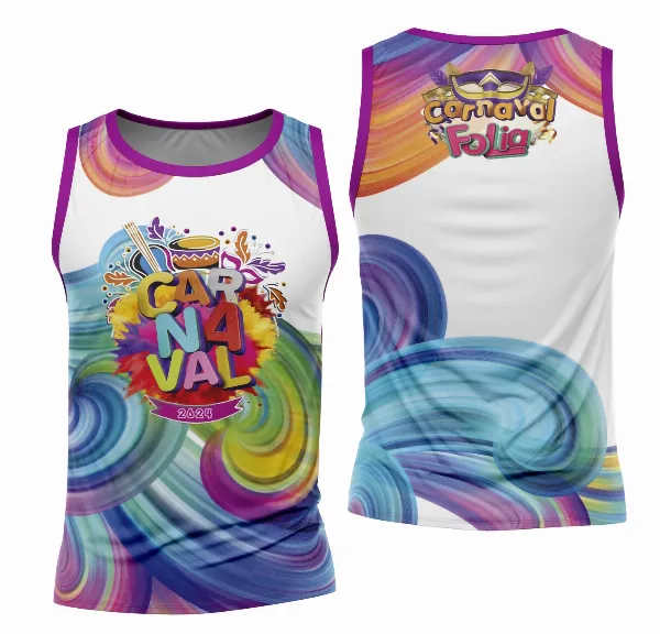 Arte Camisa Bloco Abadá Sublimação Carnaval 2026 - Modelo 84