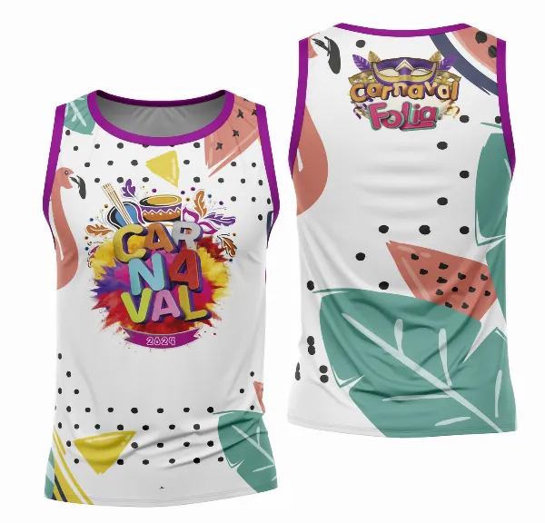 Arte Camisa Bloco Abadá Sublimação Carnaval 2026 - Modelo 85