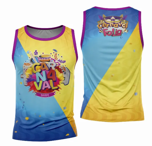 Arte Camisa Bloco Abadá Sublimação Carnaval 2026 - Modelo 89