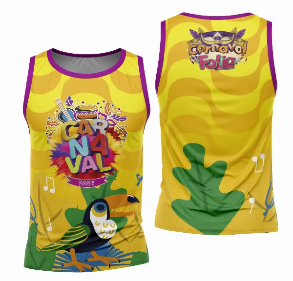 Arte Camisa Bloco Abadá Sublimação Carnaval 2026 - Modelo 90