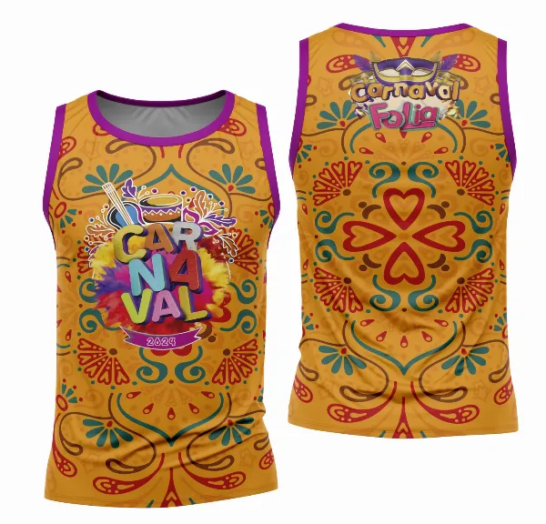 Arte Camisa Bloco Abadá Sublimação Carnaval 2026 - Modelo 93