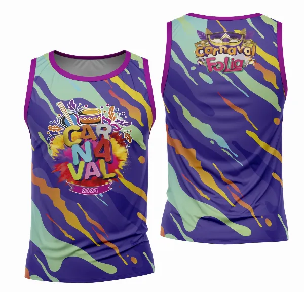 Arte Camisa Bloco Abadá Sublimação Carnaval 2026 - Modelo 95