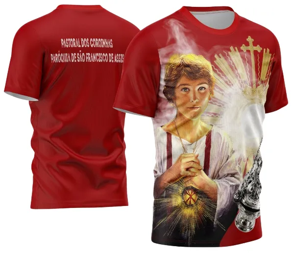 Arte Camisa de Religião São Tarcísio Coroinhas camiseta Sublimação