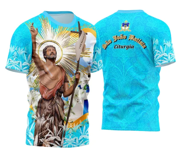 Arte Camisa Estampa Religião 2025 - São João Batista