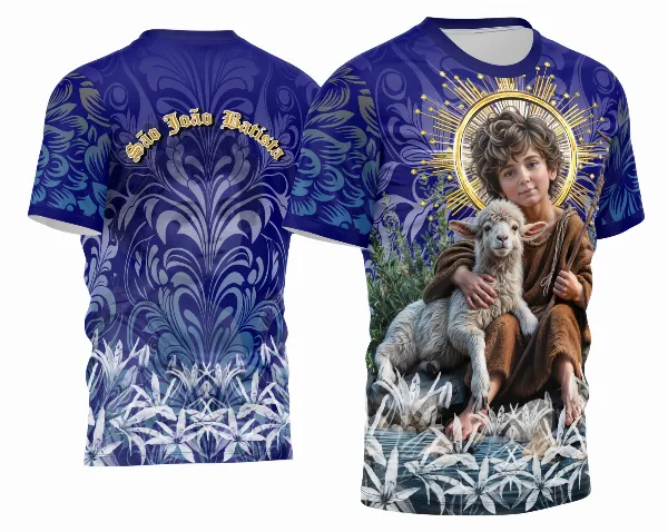 Arte Camisa Estampa Religião 2026 - São João Batista