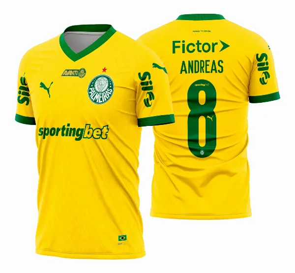 Arte Camisa Palmeiras Terceira 2025 - 2026