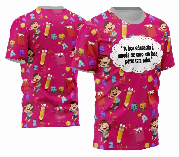 Arte Camisa Professora Personalizada