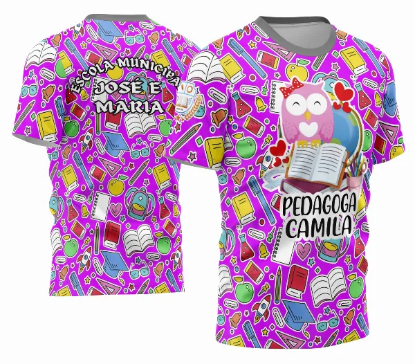 Arte Camisa Professora Personalizada