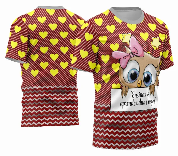 Arte Camisa Professora Personalizada