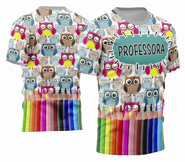 Arte Camisa Professora Personalizada