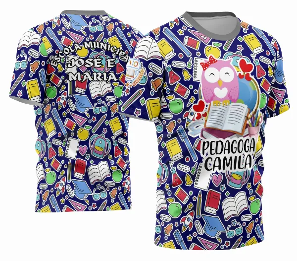 Arte Camisa Professora Personalizada