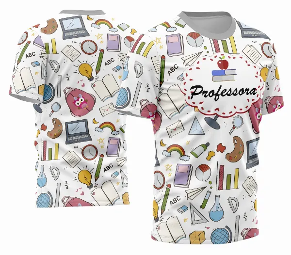 Arte Camisa Professora Personalizada