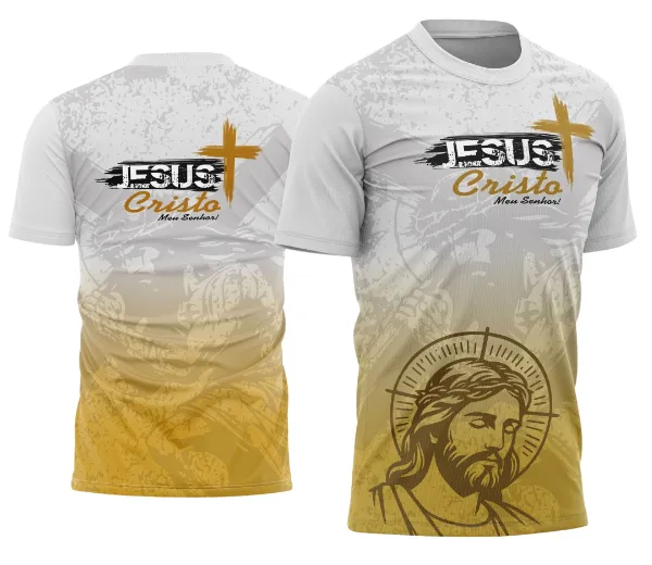 Arte Camisa Religiosa Jesus Cristo Meu Senhor - 0009 - Religião