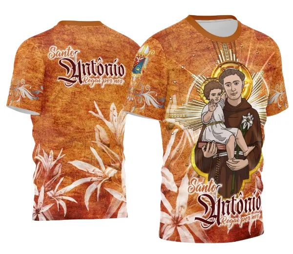 Arte Camisa Santo Antônio Religião 2026