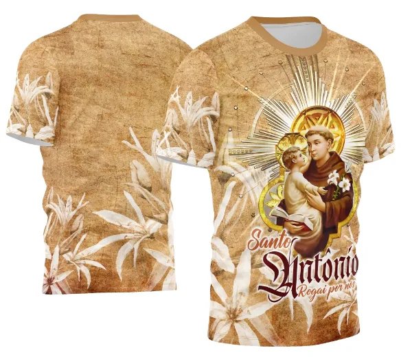 Arte Camisa Santo Antônio Religião 2026