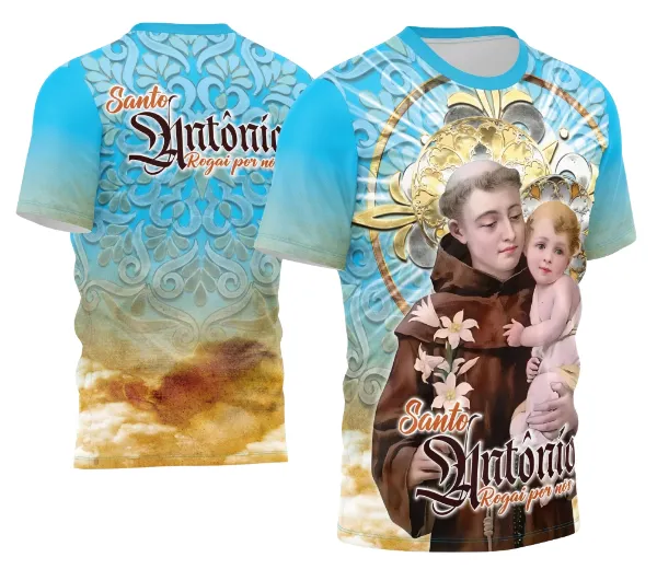 Arte Camisa Santo Antônio Religião 2026