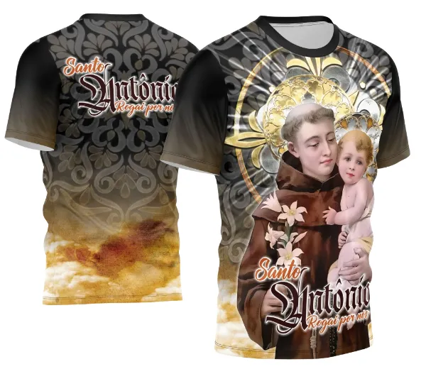 Arte Camisa Santo Antônio Religião 2026