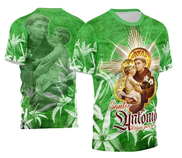 Arte Camisa Santo Antônio Religião 2026