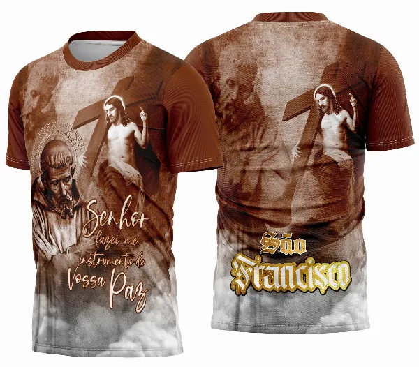 Arte Camisa São Francisco 2026 Religião