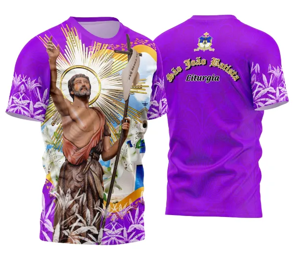 Arte Camisa São João Batista - Religião