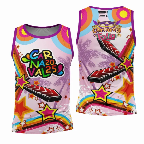 Arte Estampa Camisa Abadá de Carnaval 2026 - Modelo 23
