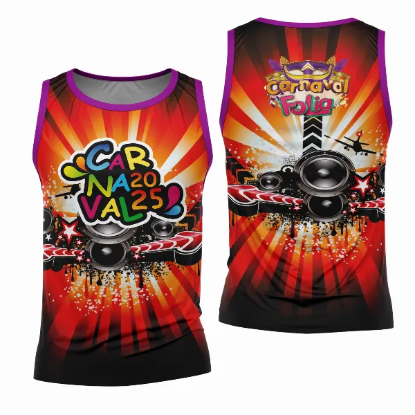 Arte Estampa Camisa Abadá de Carnaval 2026 - Modelo 23