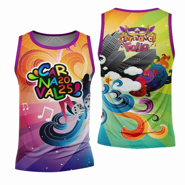 Arte Estampa Camisa Abadá de Carnaval 2026 - Modelo 23
