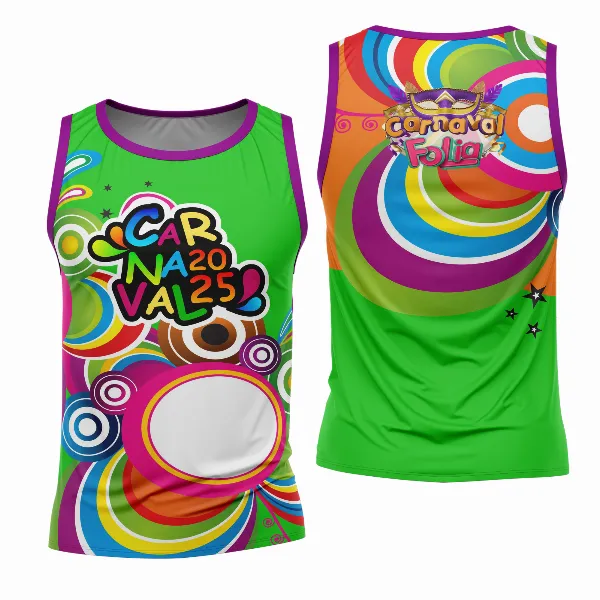 Arte Estampa Camisa Abadá de Carnaval 2026 - Modelo 23