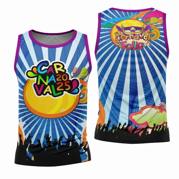 Arte Estampa Camisa Abadá de Carnaval 2026 - Modelo 23