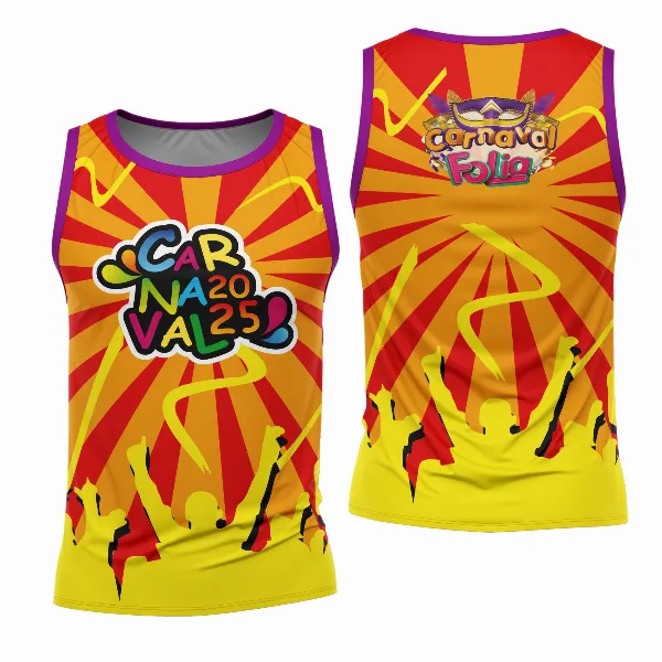 Arte Estampa Camisa Abadá de Carnaval 2026 - Modelo 23