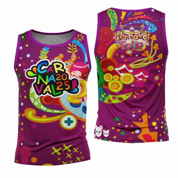 Arte Estampa Camisa Abadá de Carnaval 2026 - Modelo 23