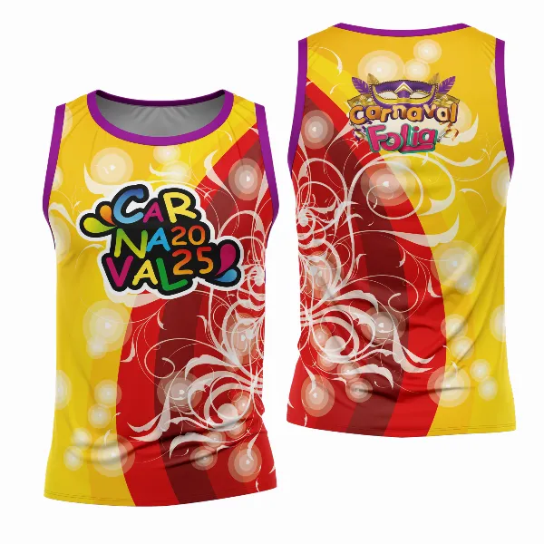 Arte Estampa Camisa Abadá de Carnaval 2026 - Modelo 23