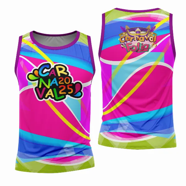 Arte Estampa Camisa Abadá de Carnaval 2026 - Modelo 23