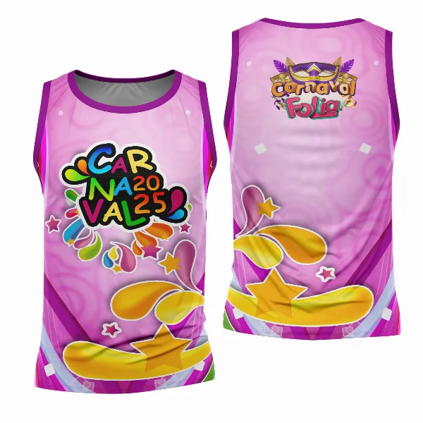 Arte Estampa Camisa Abadá de Carnaval 2026 - Modelo 23