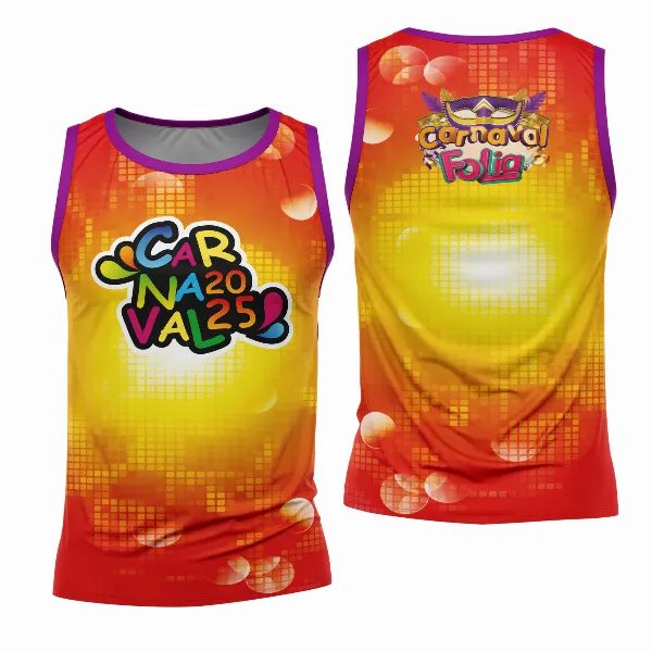 Arte Estampa Camisa Abadá de Carnaval 2026 - Modelo 23