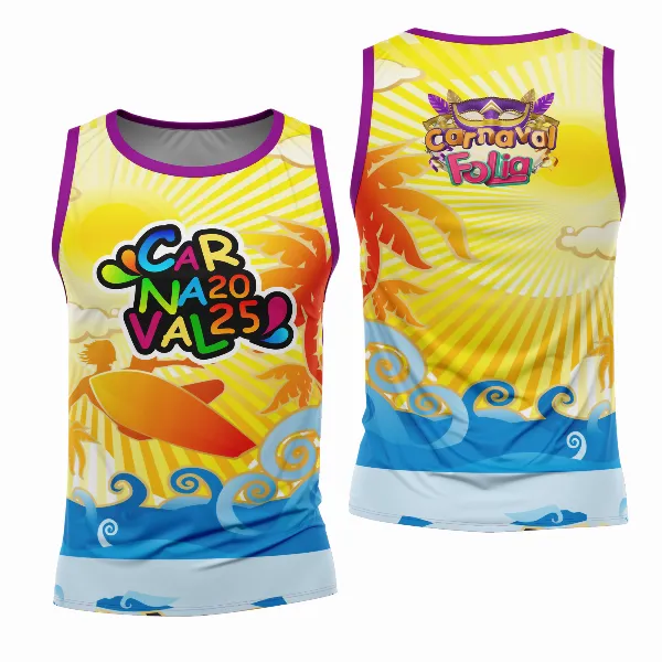 Arte Estampa Camisa Abadá de Carnaval 2026 - Modelo 23