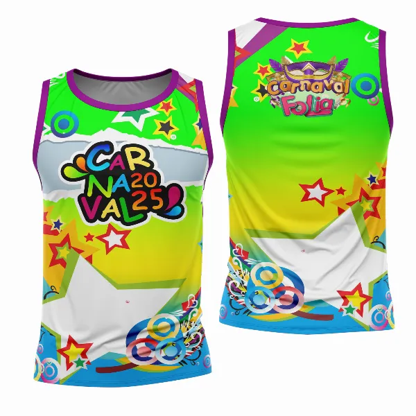 Arte Estampa Camisa Abadá de Carnaval 2026 - Modelo 23