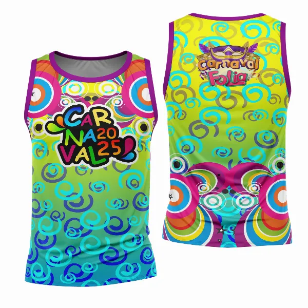 Arte Estampa Camisa Abadá de Carnaval 2026 - Modelo 23