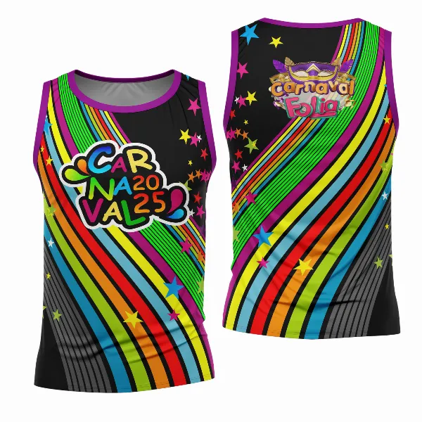 Arte Estampa Camisa Abadá de Carnaval 2026 - Modelo 23