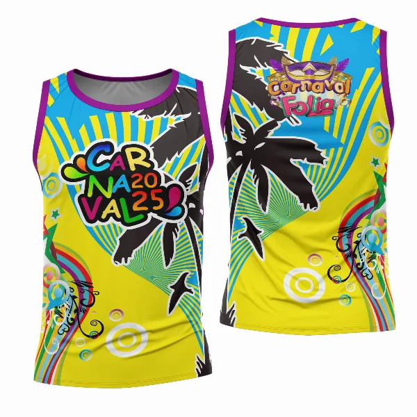 Arte Estampa Camisa Abadá de Carnaval 2026 - Modelo 23