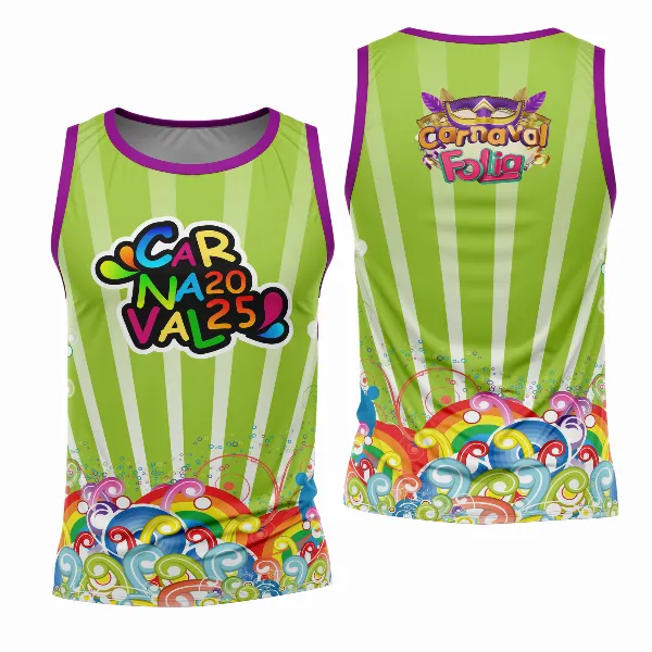 Arte Estampa Camisa Abadá de Carnaval 2026 - Modelo 23