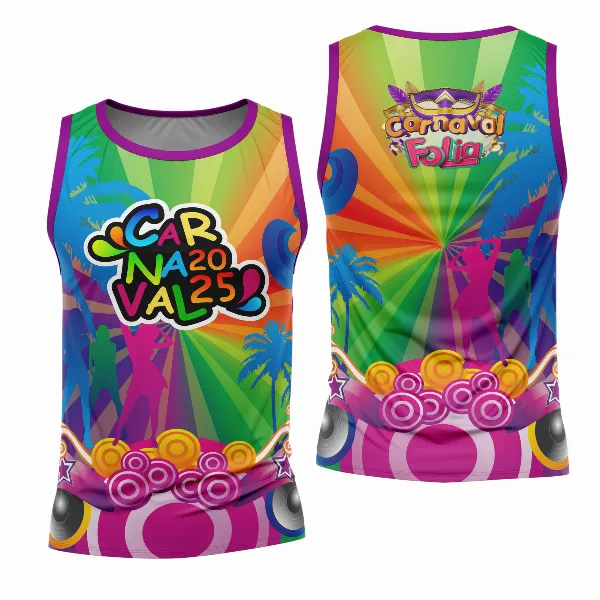 Arte Estampa Camisa Abadá de Carnaval 2026 - Modelo 23