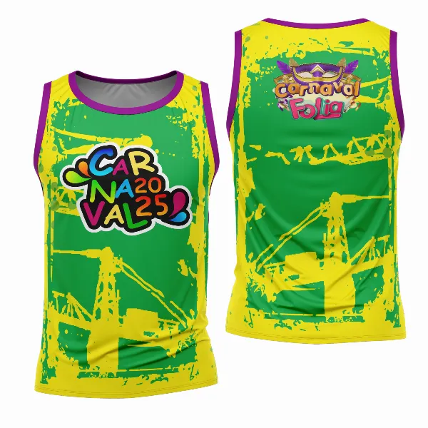 Arte Estampa Camisa Abadá de Carnaval 2026 - Modelo 23