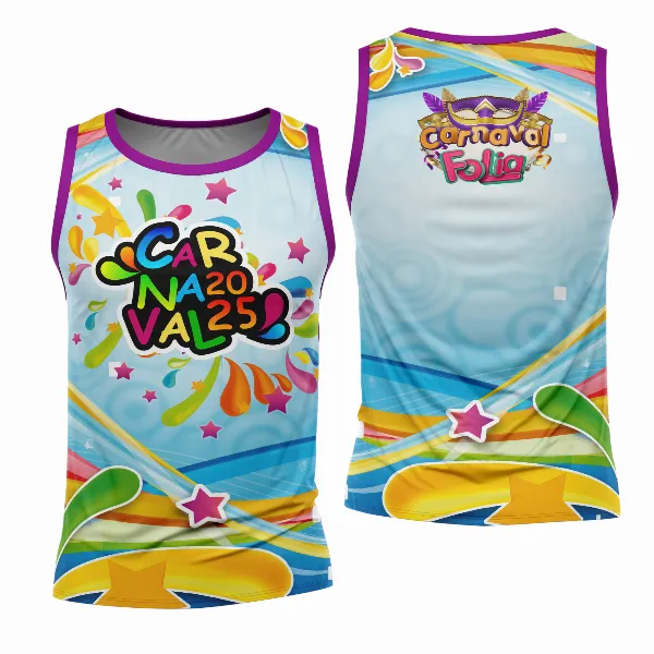 Arte Estampa Camisa Abadá de Carnaval 2026 - Modelo 23