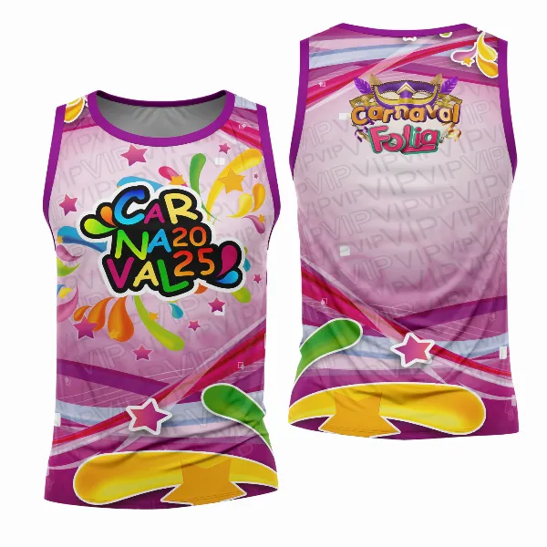 Arte Estampa Camisa Abadá de Carnaval 2026 - Modelo 23